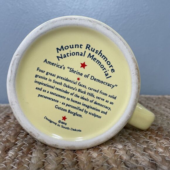 Mount Rushmore National Memorial Sculptor 3D Coffee Mug Souvenir South Dakota - Picture 6 of 6